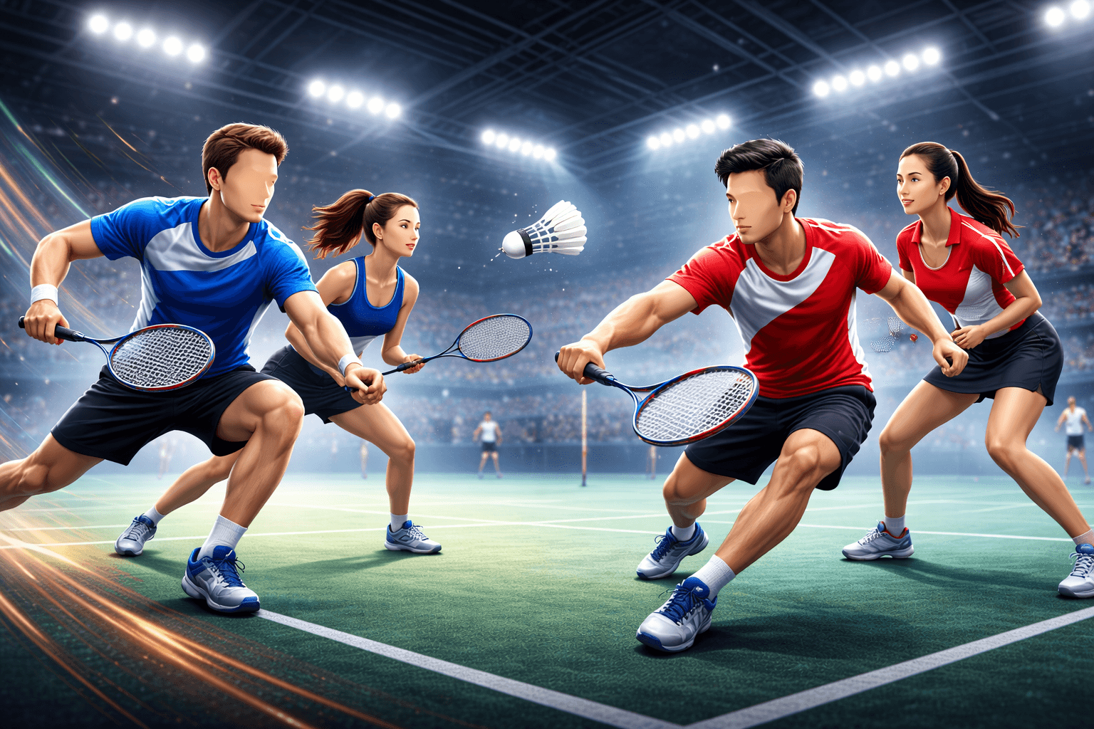 Badminton club scene